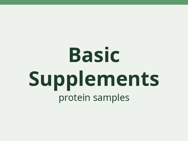 Basic Supplements brand tile for free protein samples