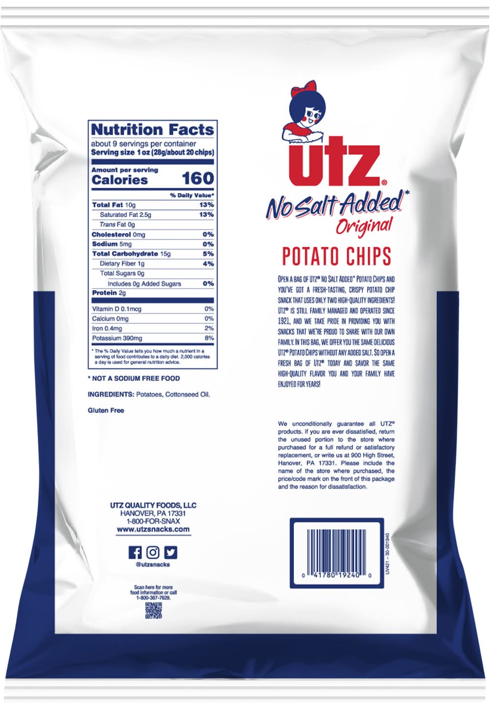 Utz Protein snack bag